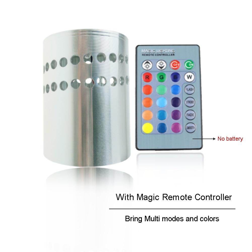 LED Wall Light Spiral Effect RGB Color Changing 3W Modern Decoration with Controller - Al-Raheem Imports