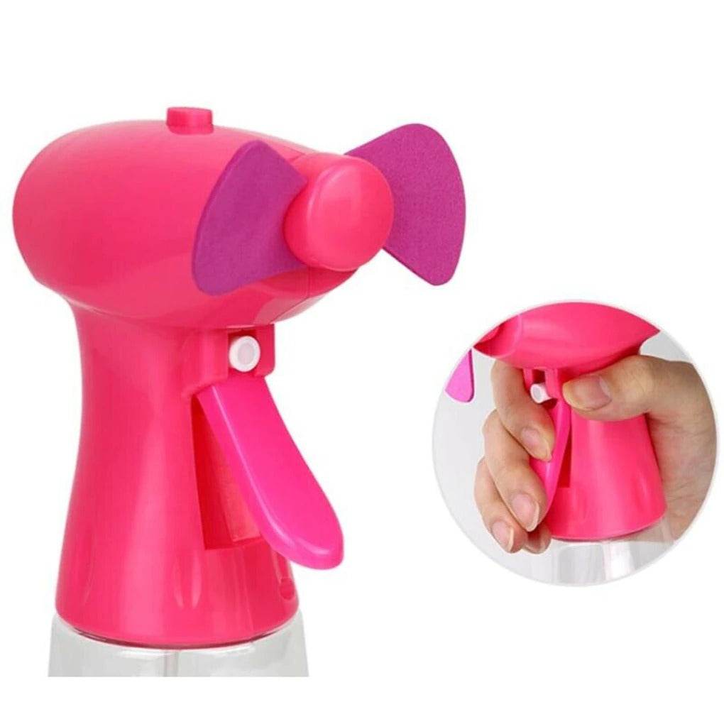 Creative Personal Misting Fan Handheld Cooling Fan with Spray Water Bottle Portable - Al-Raheem Imports