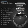 F1 Plus Smart Band Blood Pressure Monitor Waterproof Color Screen Sports Bracelet - Al-Raheem Imports