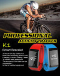 K1 Smart Bracelet Real Time Heart Rate Monitor Waterproof Watch IP67 Fitness Tracker - Al-Raheem Imports