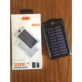Batiaoma 20000mAh Solar Power Bank Portable Fast Charging with LED Light Flashlight - Al-Raheem Imports