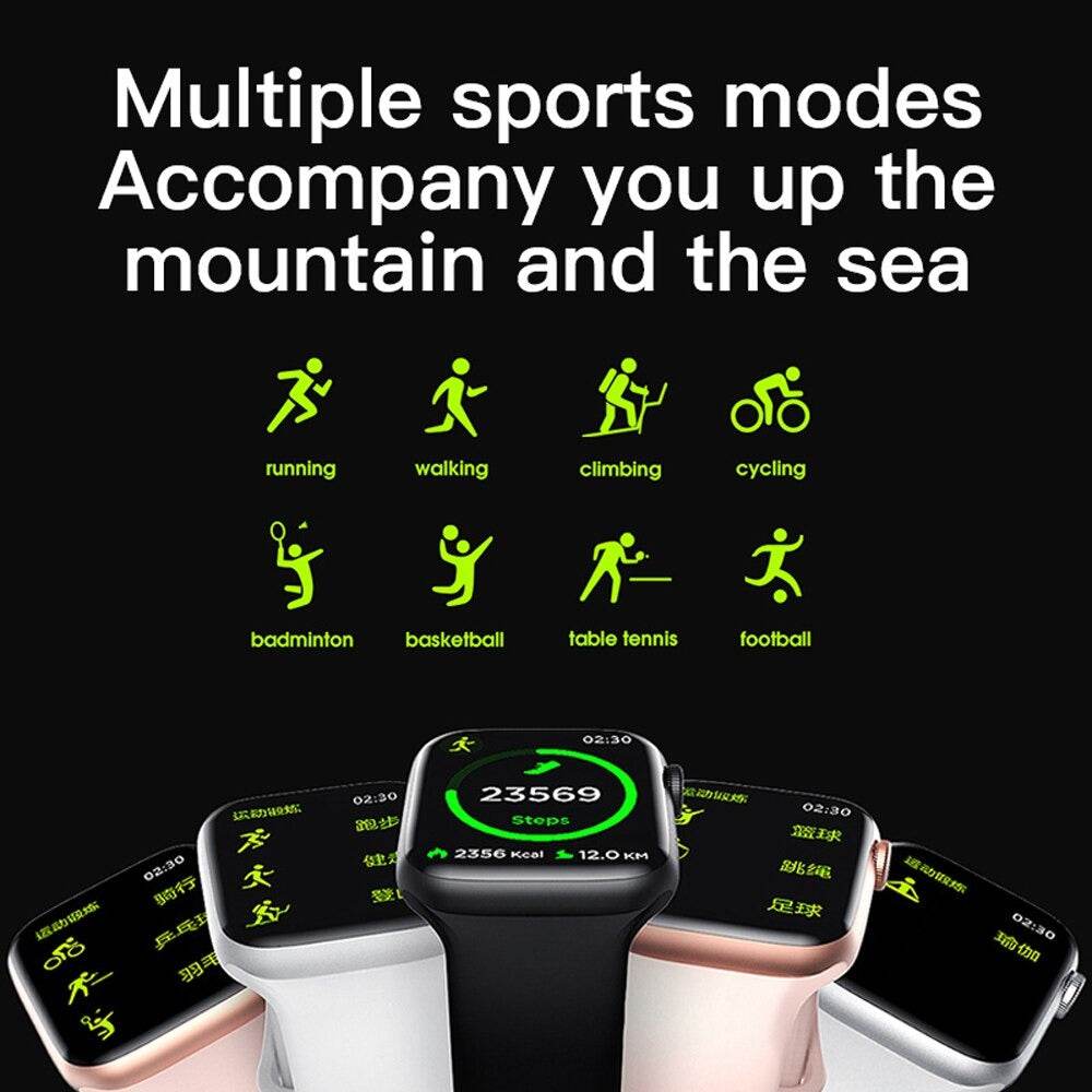 MC72 Pro Series 6 Smart Watch Bluetooth Call Body Temperature ECG Blood Pressure Heart Rate Monitor - Al-Raheem Imports