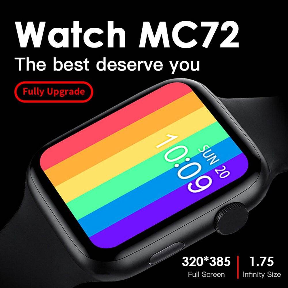 MC72 Pro Series 6 Smart Watch Bluetooth Call Body Temperature ECG Blood Pressure Heart Rate Monitor - Al-Raheem Imports