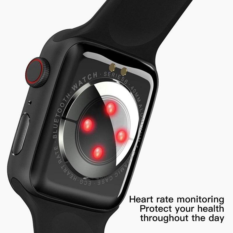 MC72 Pro Series 6 Smart Watch Bluetooth Call Body Temperature ECG Blood Pressure Heart Rate Monitor - Al-Raheem Imports