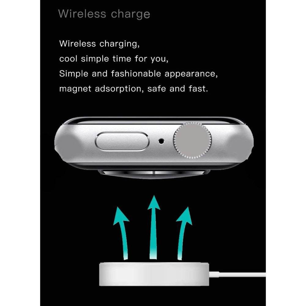 FK99 Series 6 Wireless Charging 44MM Heart Rate BP Monitor Bluetooth Call Smartwatch - Al-Raheem Imports