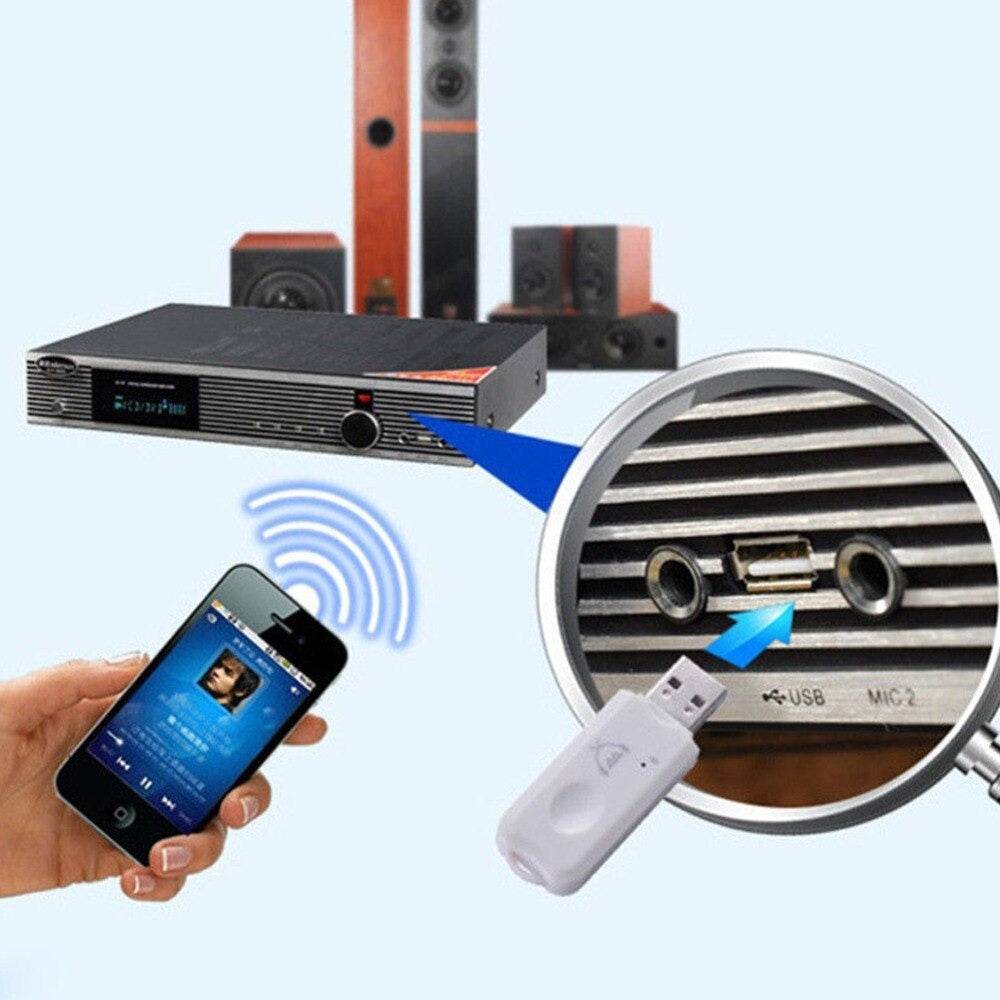 USB Bluetooth 2.1 Audio Receiver Stereo Adapter Wireless Handsfree Dongle Kit - Al-Raheem Imports