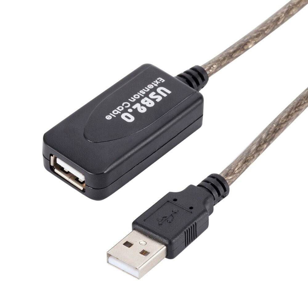 5M USB 2.0 Male To Female Built-In IC Dual Shielding USB Extension Cable - Al-Raheem Imports