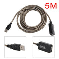 5M USB 2.0 Male To Female Built-In IC Dual Shielding USB Extension Cable - Al-Raheem Imports