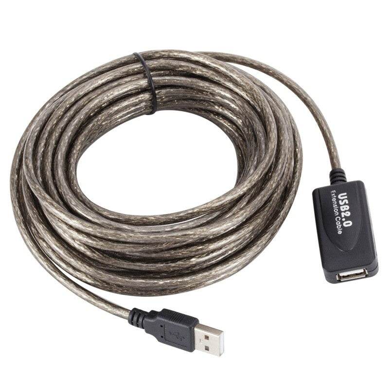 5M USB 2.0 Male To Female Built-In IC Dual Shielding USB Extension Cable - Al-Raheem Imports