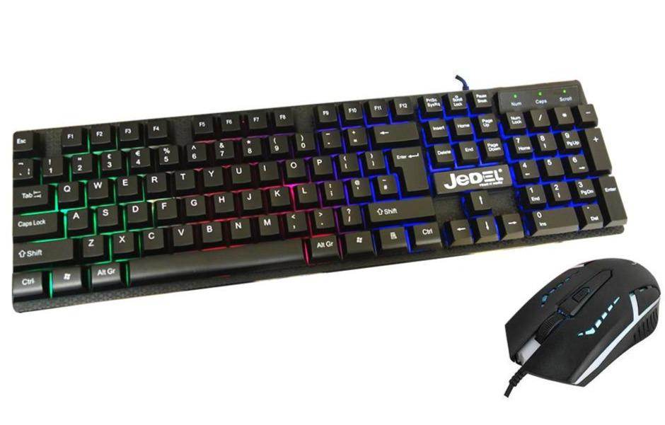 GK100 RGB Gaming Backlit Membrane RGB Keyboard & LED Mouse - Al-Raheem Imports