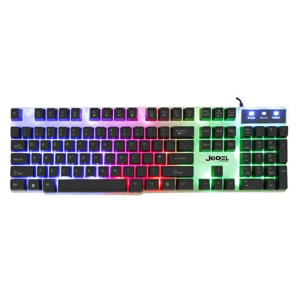 GK100 RGB Gaming Backlit Membrane RGB Keyboard & LED Mouse - Al-Raheem Imports