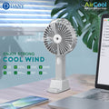 AirCool Water Spray Portable Rechargeable Fan with Removable Base 3 Speed Settings - Al-Raheem Imports