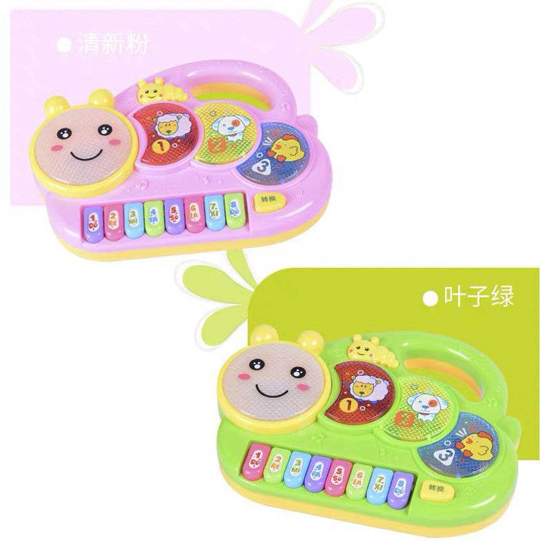 Caterpillar Music Elf Piano Toy Musical Instrument for Children 3+ Years 14 Keys - Al-Raheem Imports