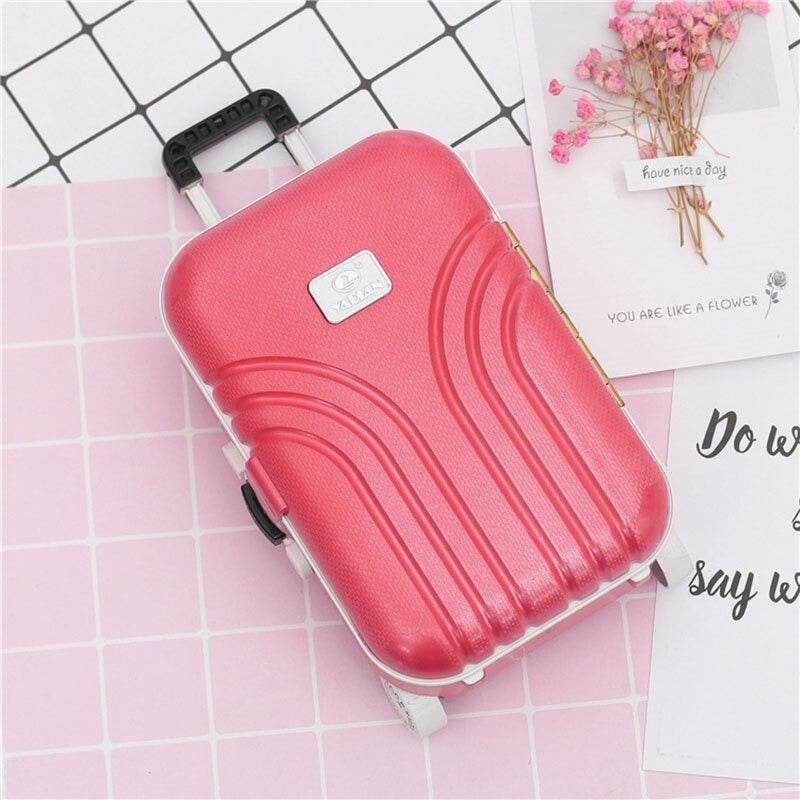 Creative Suitcase Style Music Box Jewelry Cosmetics Rotating Ballerina Girl Storage Box - Al-Raheem Imports