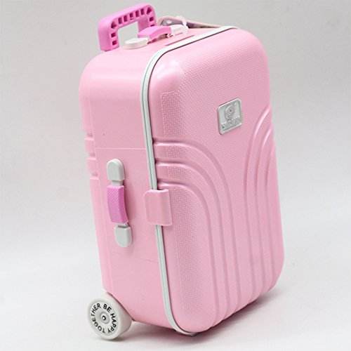 Creative Suitcase Style Music Box Jewelry Cosmetics Rotating Ballerina Girl Storage Box - Al-Raheem Imports