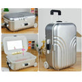 Creative Suitcase Style Music Box Jewelry Cosmetics Rotating Ballerina Girl Storage Box - Al-Raheem Imports