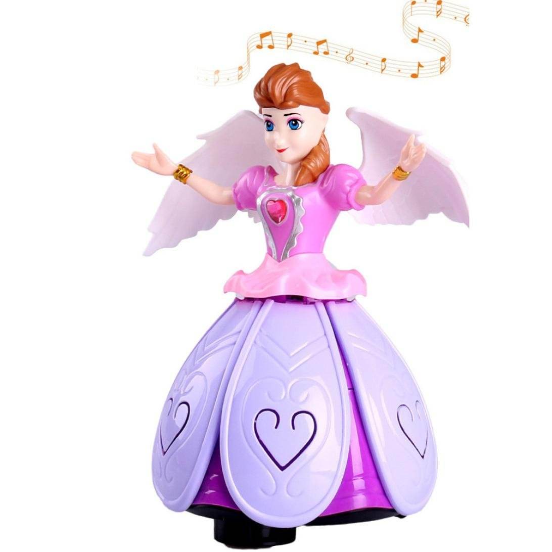 Dancing Angel Princess Doll LED Music Lights Interactive Robot Toy for Girls 3+ - Al-Raheem Imports