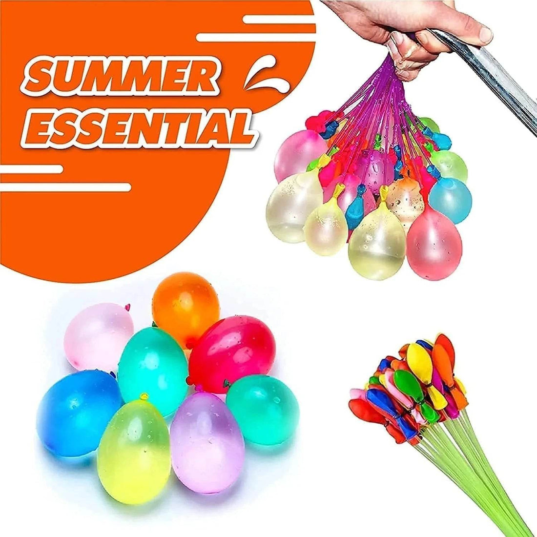 Fast Fill Water Balloon Kit Quick Fill Magic Self Sealing Water Balloon Party Supplies For Outdoor Water Party and Water Game - Al-Raheem Imports