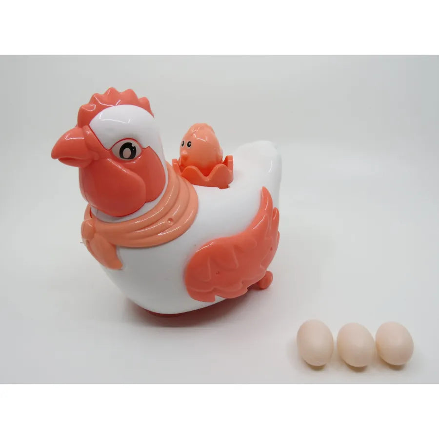 Bump and Go Action Chicken Toy that Lays Eggs with Lights and Music for Kids | Educational Toy for Toddlers 3 Years and Up
