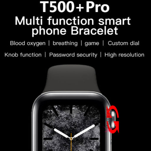 T500+ Pro Series 6 Smart Watch 1.75" Full Touch Screen Bluetooth Fitness Tracker