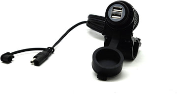 Cliff-Top 3.3 Amp Motorcycle Dual USB Weatherproof SAE to USB Cable Adapter for Motorcycles Cars Boats - Al-Raheem Imports