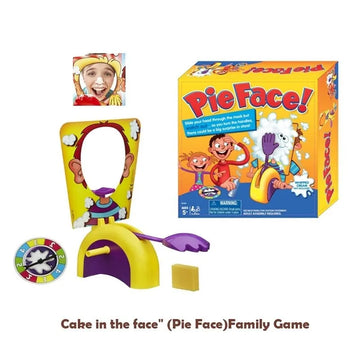 Double Pie Face Showdown Board Game Fun Family Cake Face Toy