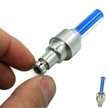 Motion Activated LED Tire Valve Caps Wheel Lights (Blue) – 2pcs Set