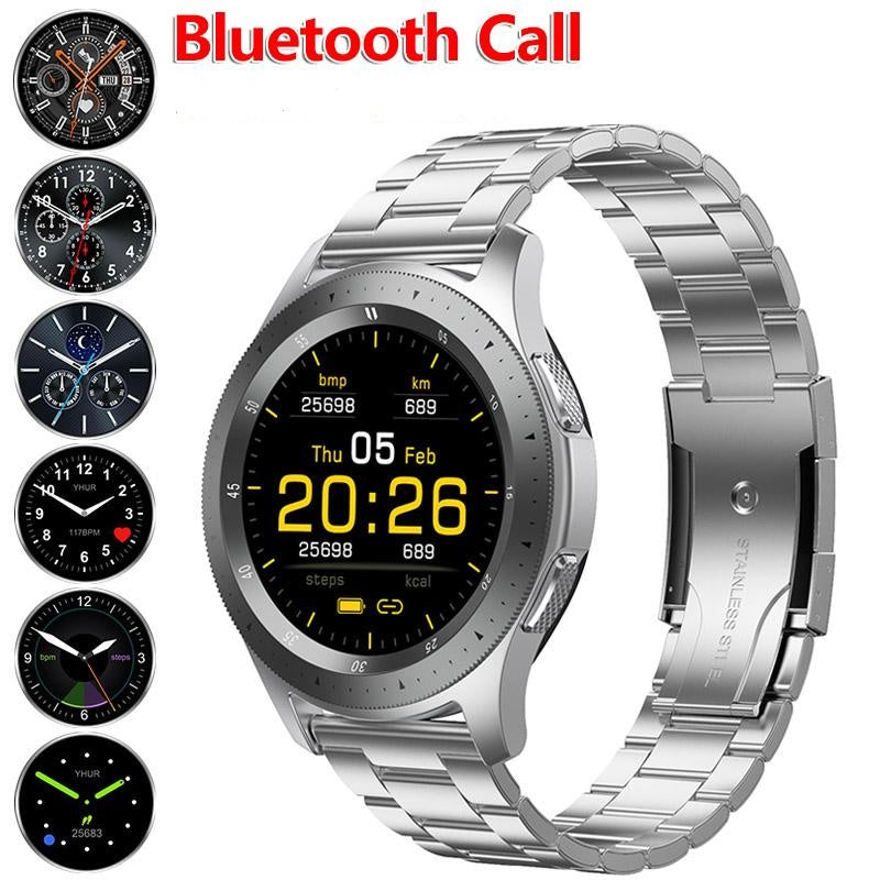 W68 Smartwatch 1.28" Full Touch Fitness Tracker with Heart Rate, BP, Sleep Monitor, IP67 Waterproof