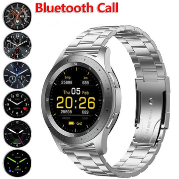 W68 Smartwatch 1.28" Full Touch Fitness Tracker with Heart Rate, BP, Sleep Monitor, IP67 Waterproof