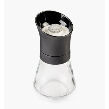 Classic Glass Base Pepper Grinder with Adjustable Ceramic Mechanism Manual Mill