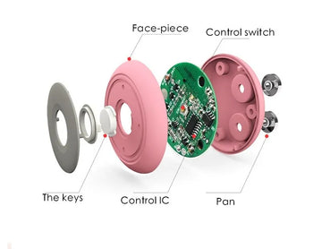 Wireless Vibration Body Fat Burning Fitness Workout Machine EMS Abdominal Muscle Stimulator with 9 Modes 25 Intensity Levels