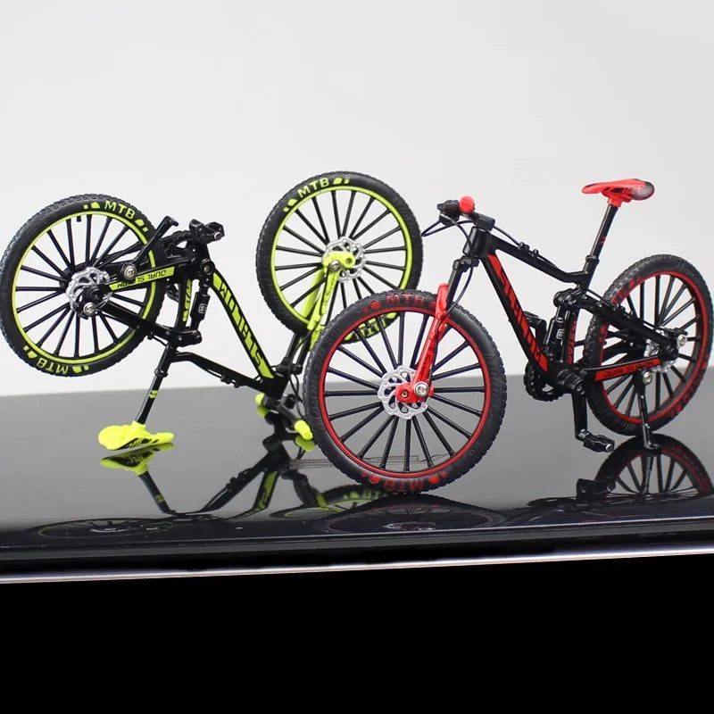 Mini 1:10 Alloy Bicycle Model Diecast Metal Finger Mountain Bike Toy