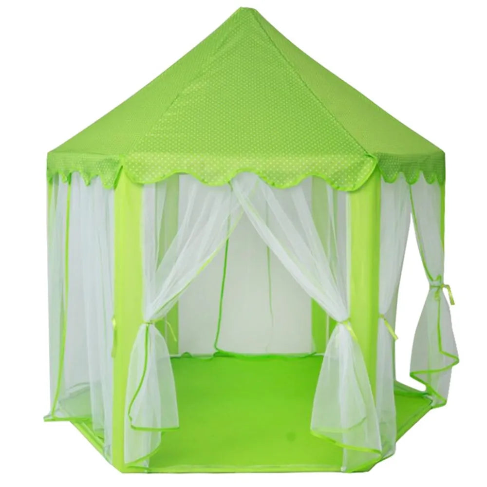 Portable Baby Tent House Kids Princess Castle Play Tent Indoor Outdoor