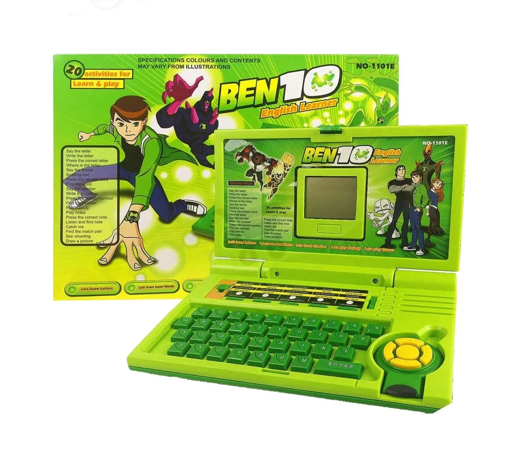 Ben 10 English Learner Laptop for Kids with 20 Educational Activities