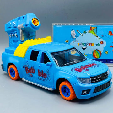 TeleCar Bubble Remote Control Car with Music Sound and Bubble Blowing for Kids Blue
