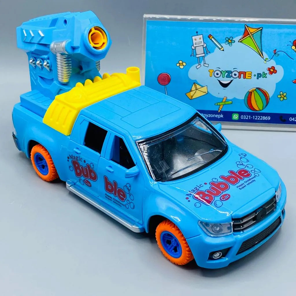 TeleCar Bubble Remote Control Car with Music Sound and Bubble Blowing for Kids Blue