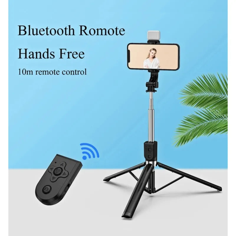 Neepho P170S Original Bluetooth Selfie Stick Tripod with Detachable Remote (167cm Extendable)