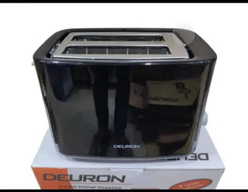 Deuron 2 Slice Pop Up Toaster DN 707 Black with 5 Year Motor Warranty