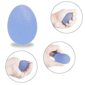 Silicone Egg Shape Hand Gripper Strengthener Stress Relief Forearm Finger Exercise Ball
