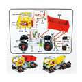 7 In 1 Alloy Blocks Construction Vehicle Engineering Car Model Building Blocks Set For Kids - Al-Raheem Imports