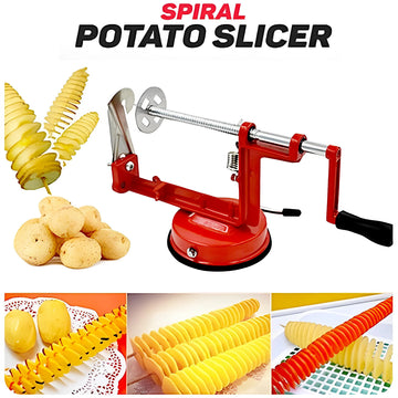 High Quality Spiral Potato Slicer with Stainless Steel Blades and Non Slip Suction Base for Tornado Potatoes and Twisted Veggie Snacks