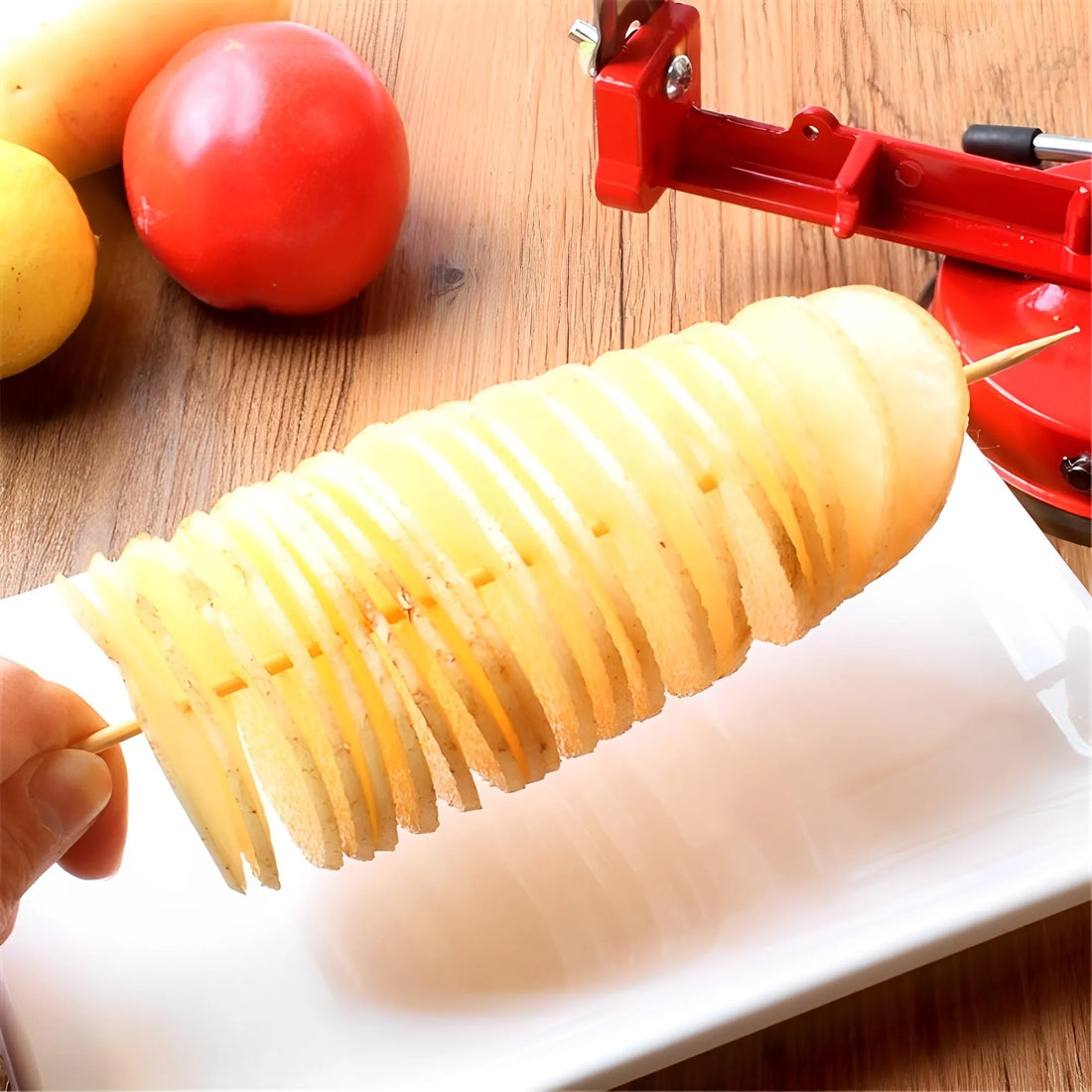High Quality Spiral Potato Slicer with Stainless Steel Blades and Non Slip Suction Base for Tornado Potatoes and Twisted Veggie Snacks