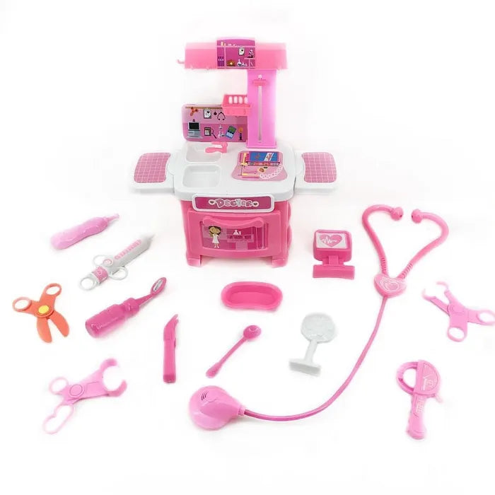 Little Doctor Medical Playset Pretend Play Kit with Real Sound Accessories for Kids