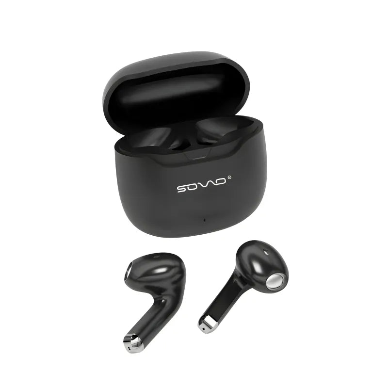 SOVO SBT-907 Heavy Bass Wireless Earbuds with ENC Noise Cancellation V5.3 Zero Lag for Gaming Music