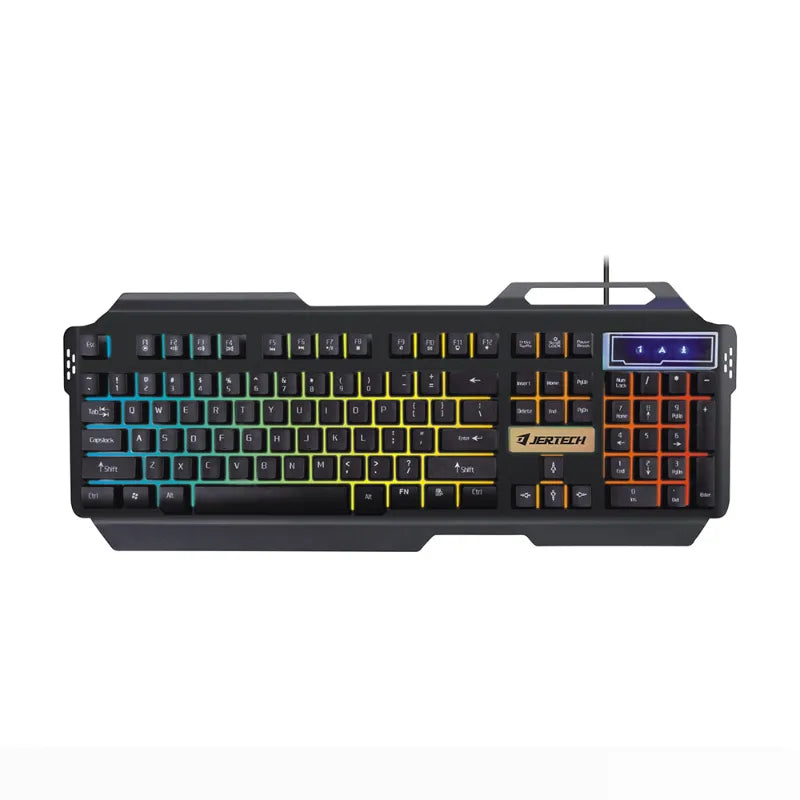 Jertech K909 Wired RGB Gaming Keyboard with Mechanical Switches and Chroma Lighting