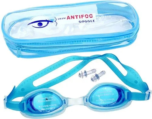 Adjustable Waterproof Silicone Anti Fog UV Shield Swimming Glasses Eyewear With Box Eartips