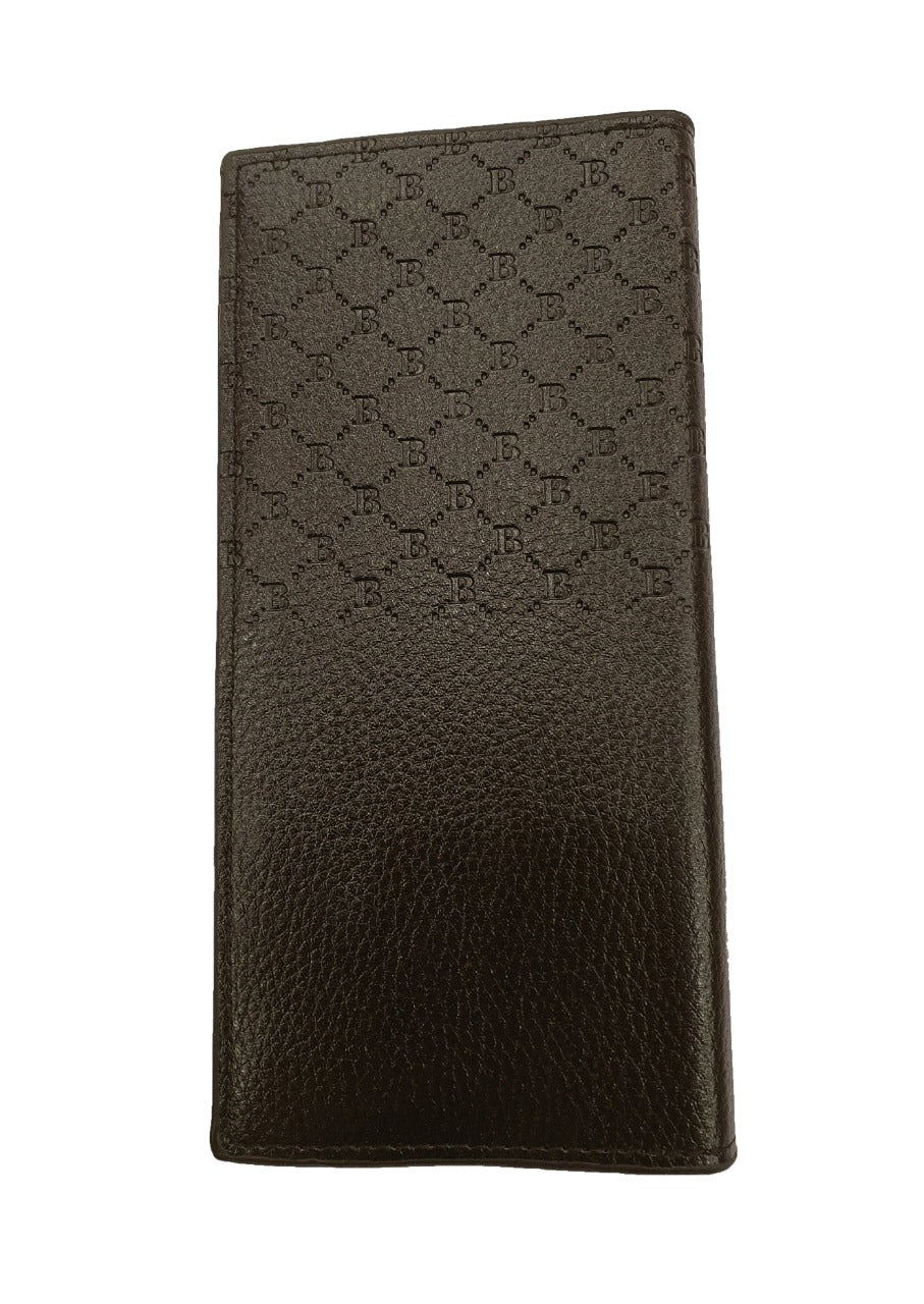 Luxury Men's Ultra-Thin Long Wallet Woven Pattern Multi-Card Clutch