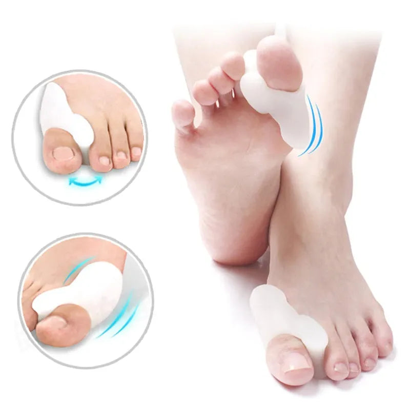 Silicone Gel Toe Separator Bunion Protector for Hallux Valgus Relief 1 Pair