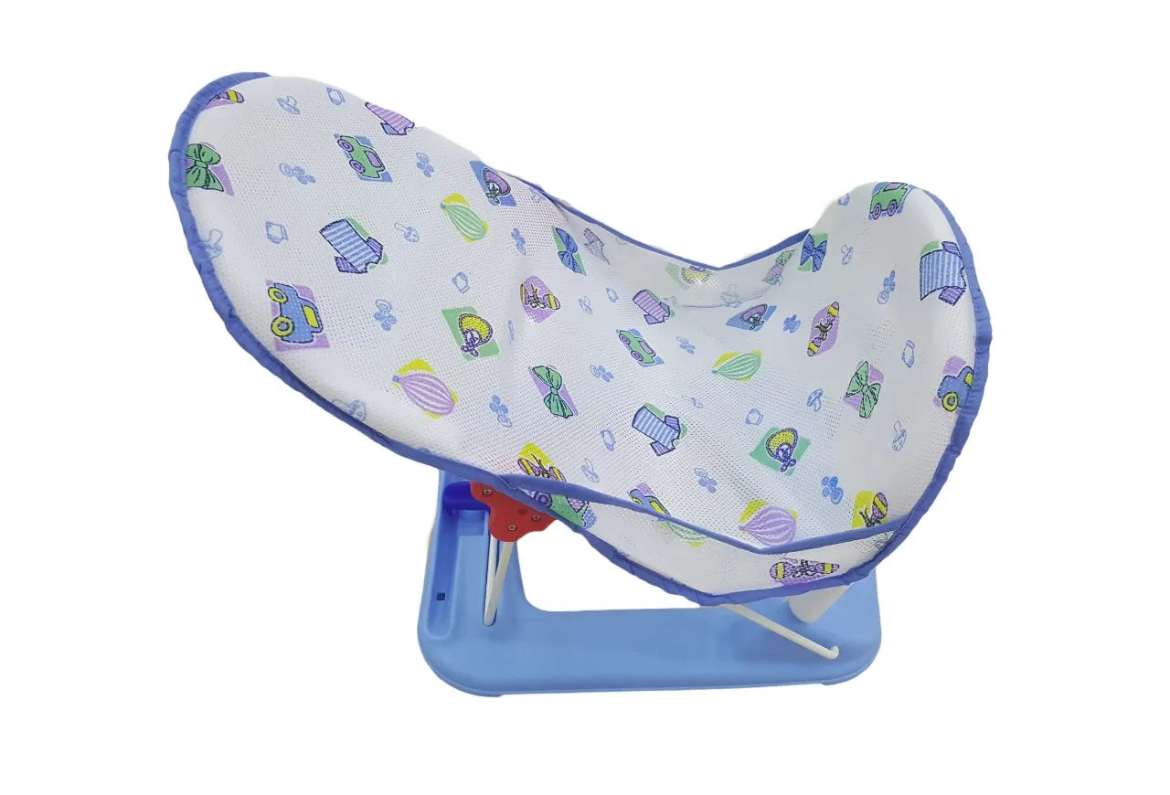 Baby Comfort Luxurious Baby Bather with Cushion and Head Support for Newborns Blue and Pink