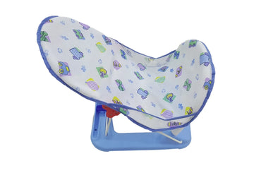 Baby Comfort Luxurious Baby Bather with Cushion and Head Support for Newborns Blue and Pink